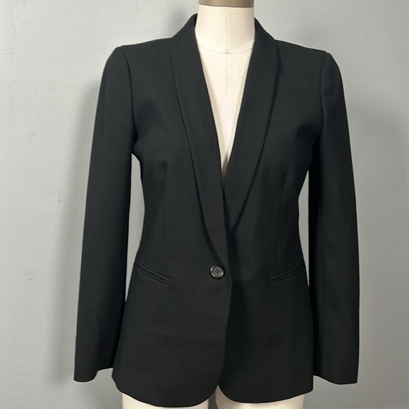 J. Crew Women’s Black Wool Single Breasted Blazer size 4 - Picture 4 of 16